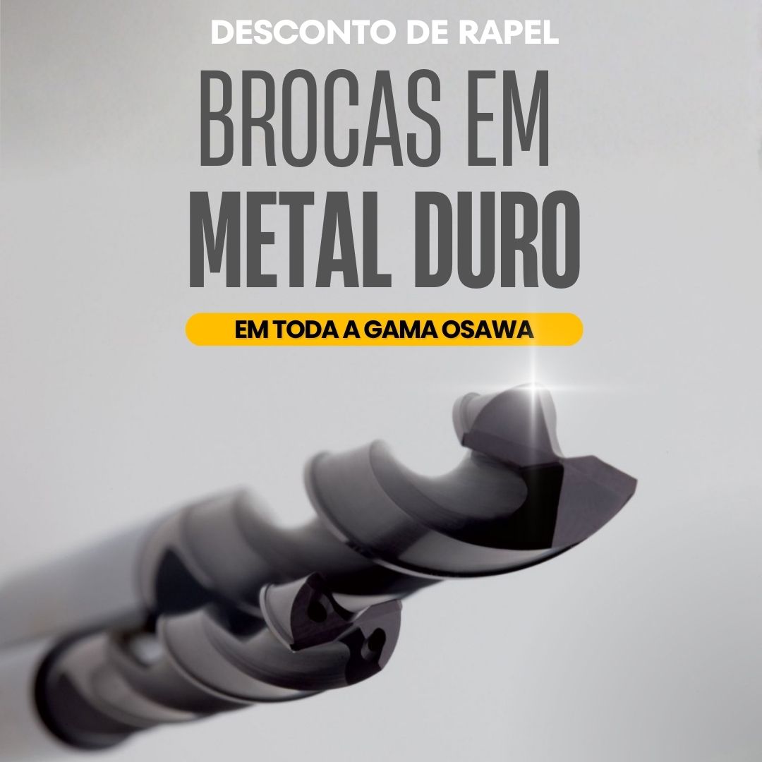 Campanha em toda a gama de brocas de metal duro da Osawa
